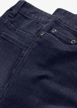 Wide-Leg-Jeans, Mid Waist, Stretch