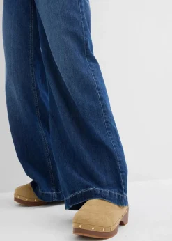 Wide-Leg-Jeans Mid Waist, Super Soft