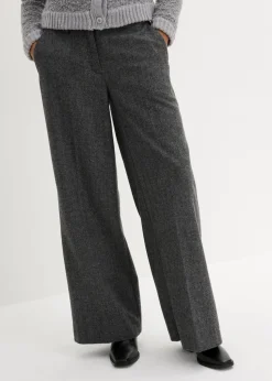 Wollhose mit Fischgratmuster