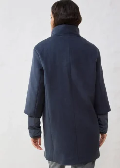 Wollmantel mit Daunen-Innenjacke (2tlg. Set)