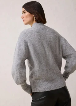 Wollpullover mit Alpakawolle