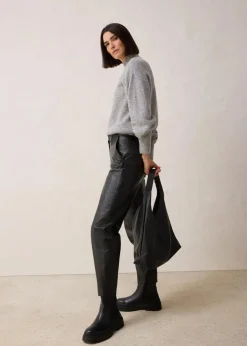 Wollpullover mit Alpakawolle