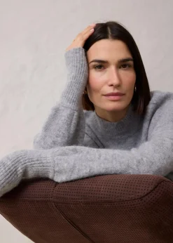 Wollpullover mit Alpakawolle