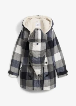 Woll-Umstandsjacke mit Teddyfutter / Tragejacke