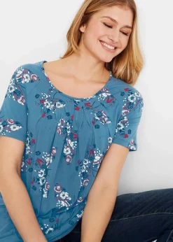 Zipfel-Longshirt, kurzarm